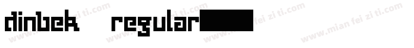 dinbek regular字体转换